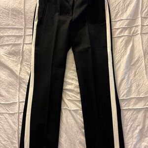 Women’s Alfani Black Dress Pants With White Side Stripe - Size 4